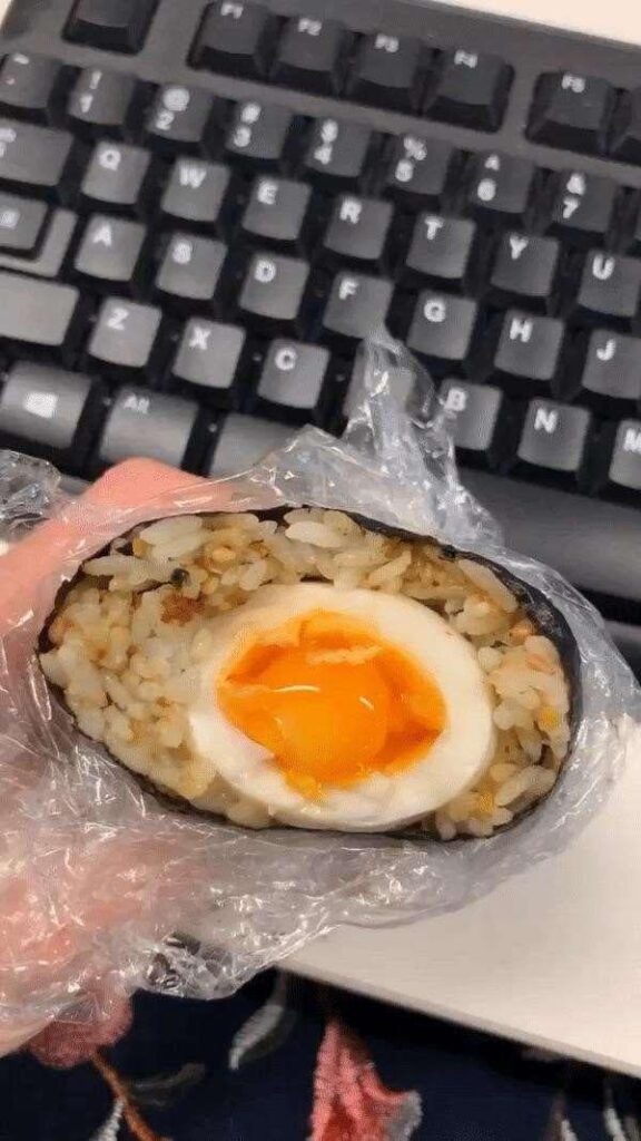 Squidgy Egg Onigiri