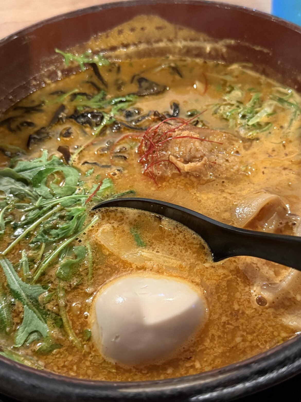 Phenomenal Donabe ramen at Menya Kanemaru SF