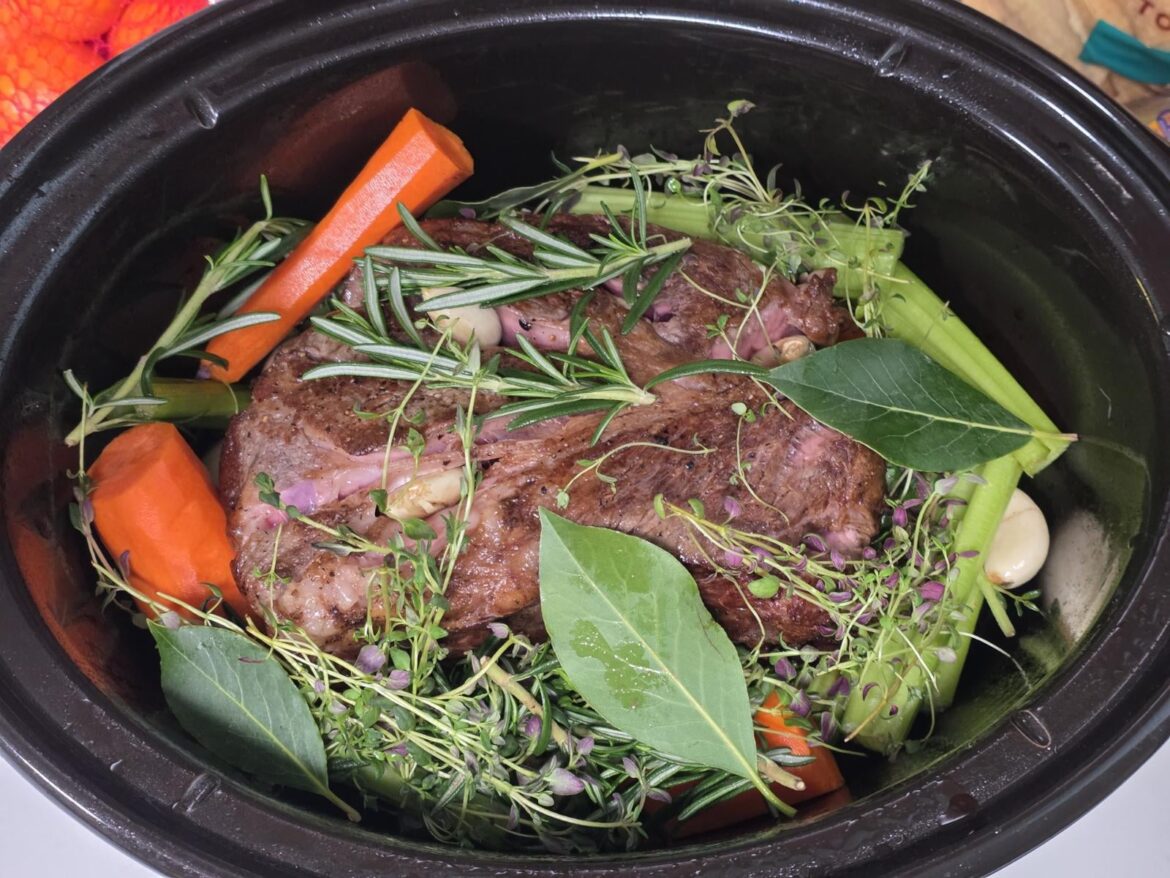 Hubs Making Pot Roast