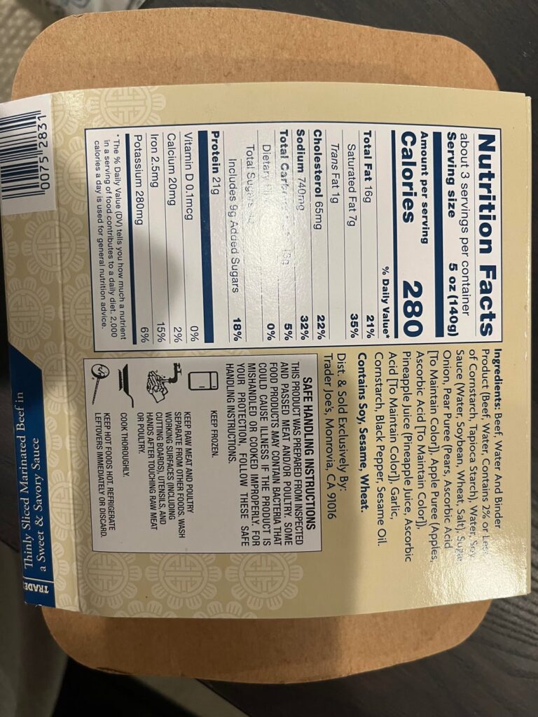 Weighing frozen foods