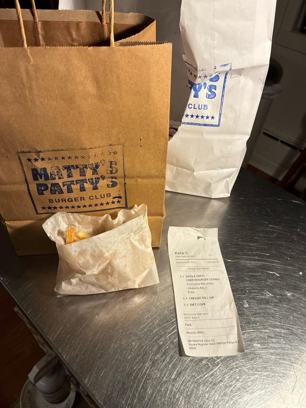 Sorry Kate, I’m eating your fries.