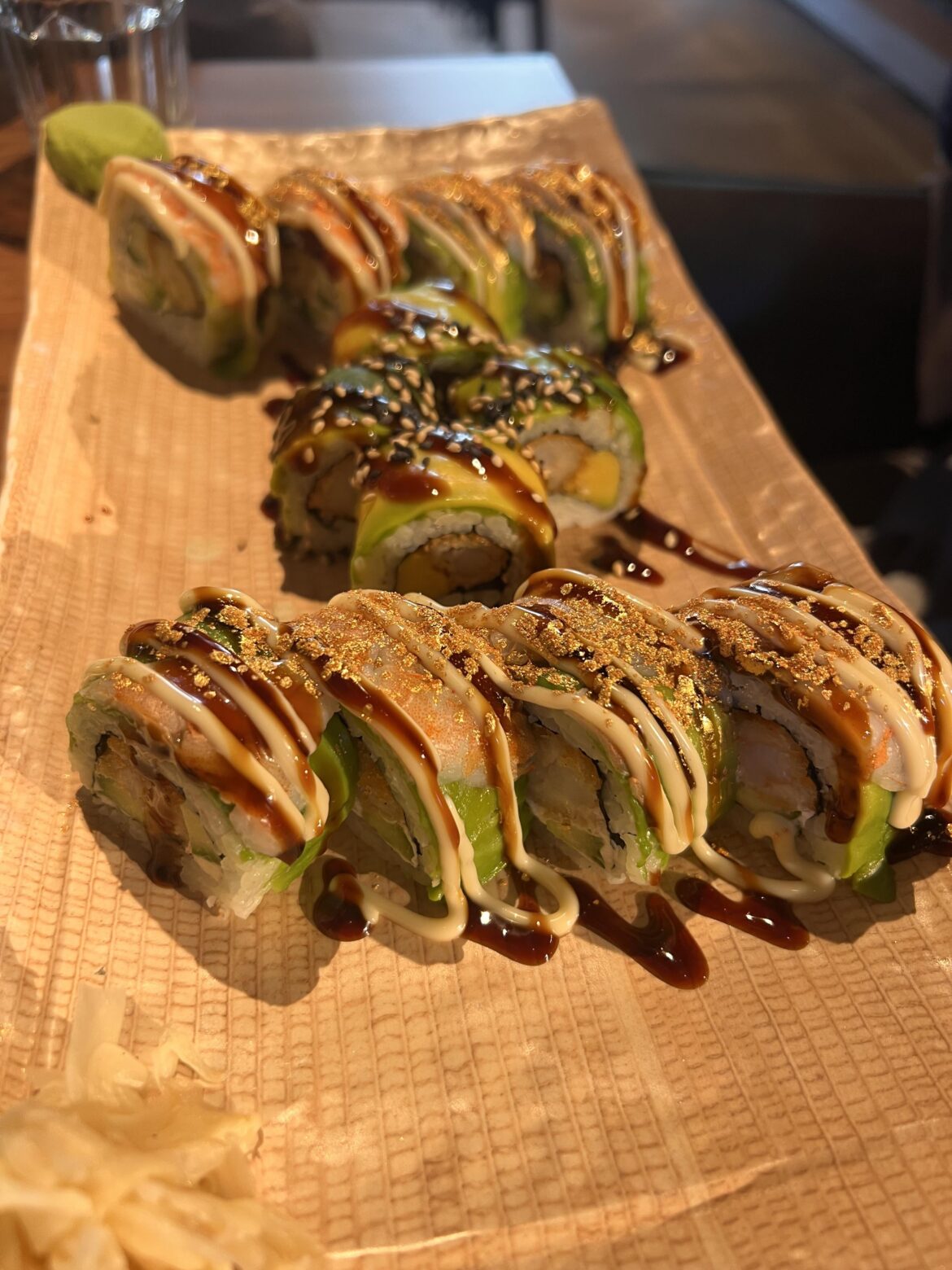 Sushi plate for dinner today