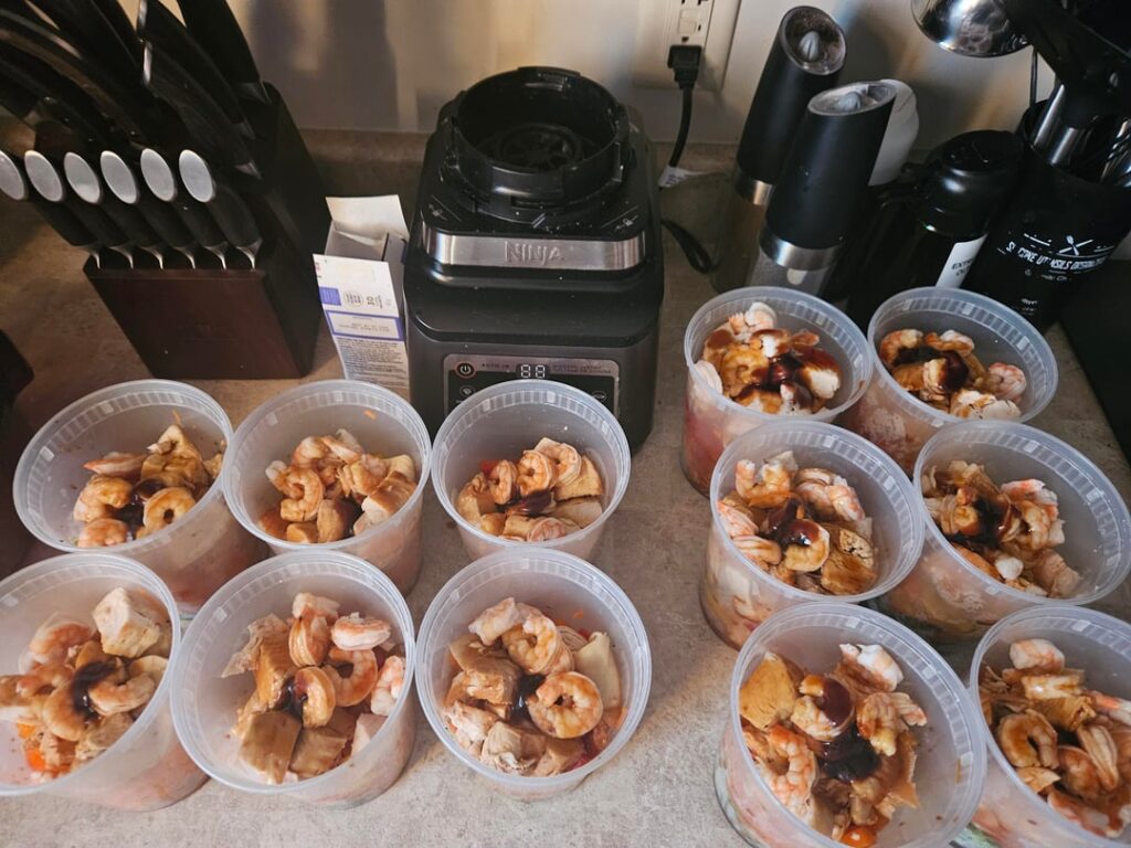 Weekly meal prep for two (his & hers) — high protein, simple, repeatable