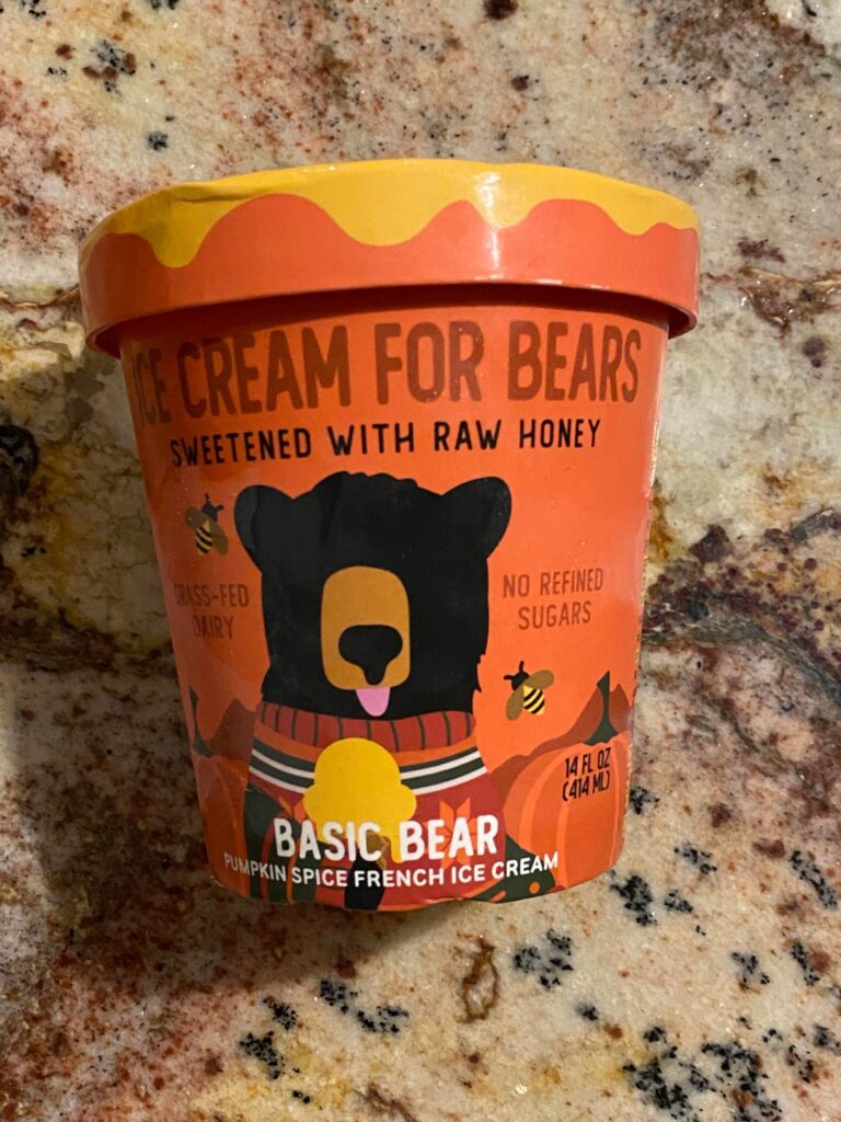 Ice cream for bears - pumpkin spice
