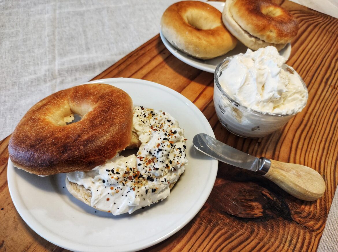 Homemade tofu cream cheese