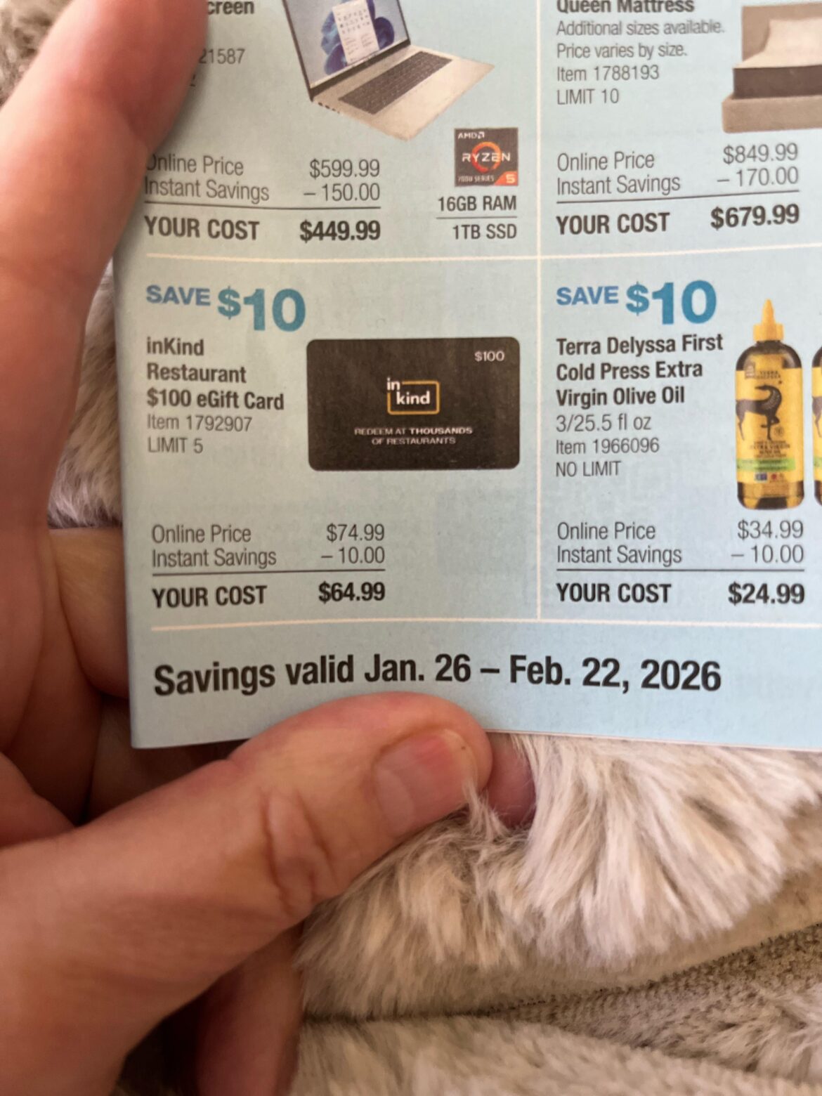 InKind Gift card at Costco