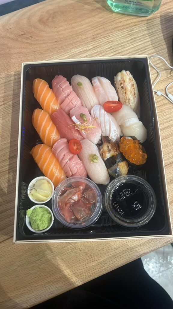 what types of nigiri are in here?