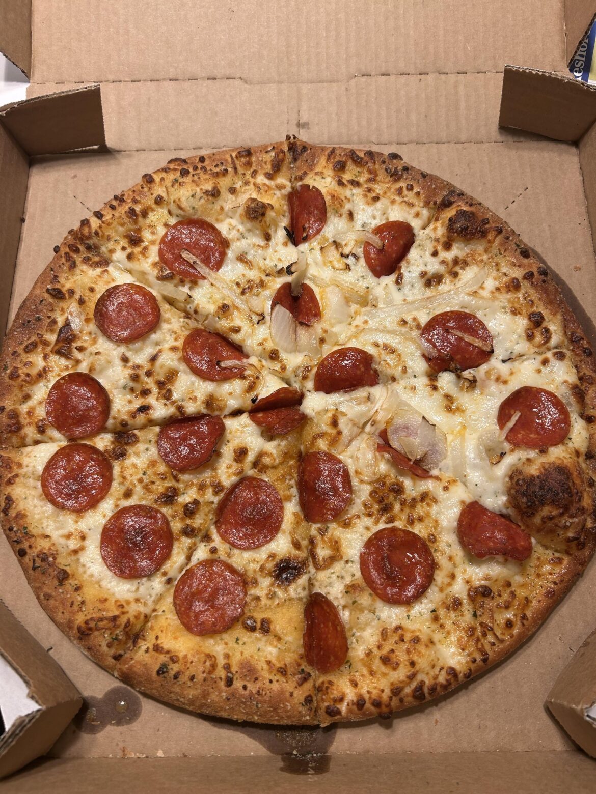 Dominos betrayed me.
