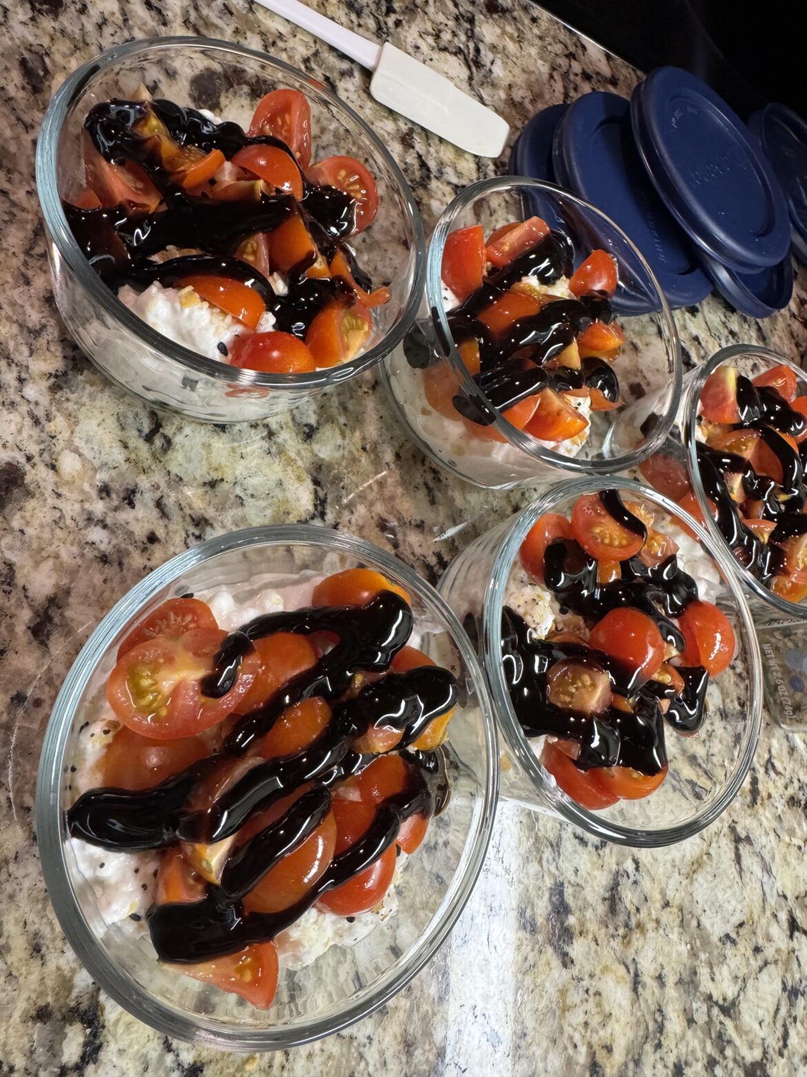 Caprese Cottage Cheese Snack Bowls