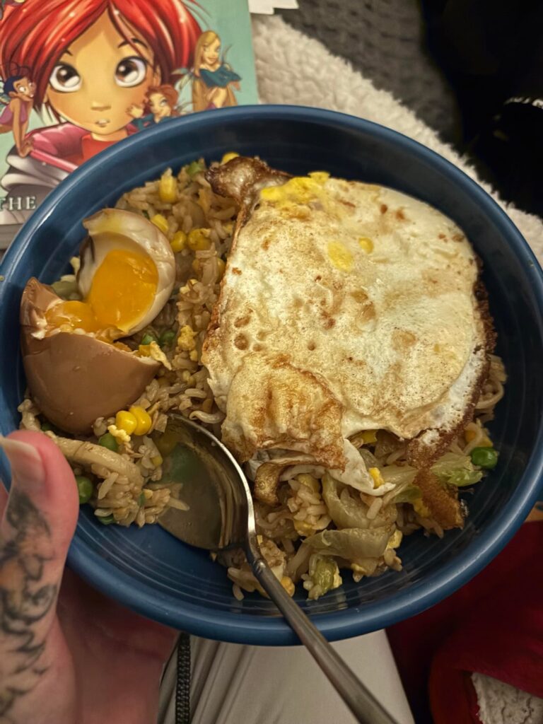 Mayak egg and stir fry