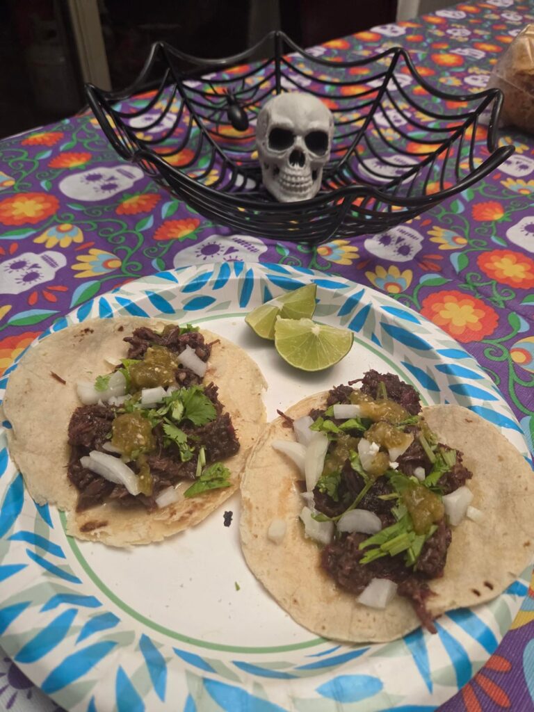 Tacos de cachete (cheek) y lengua (tongue 👅)