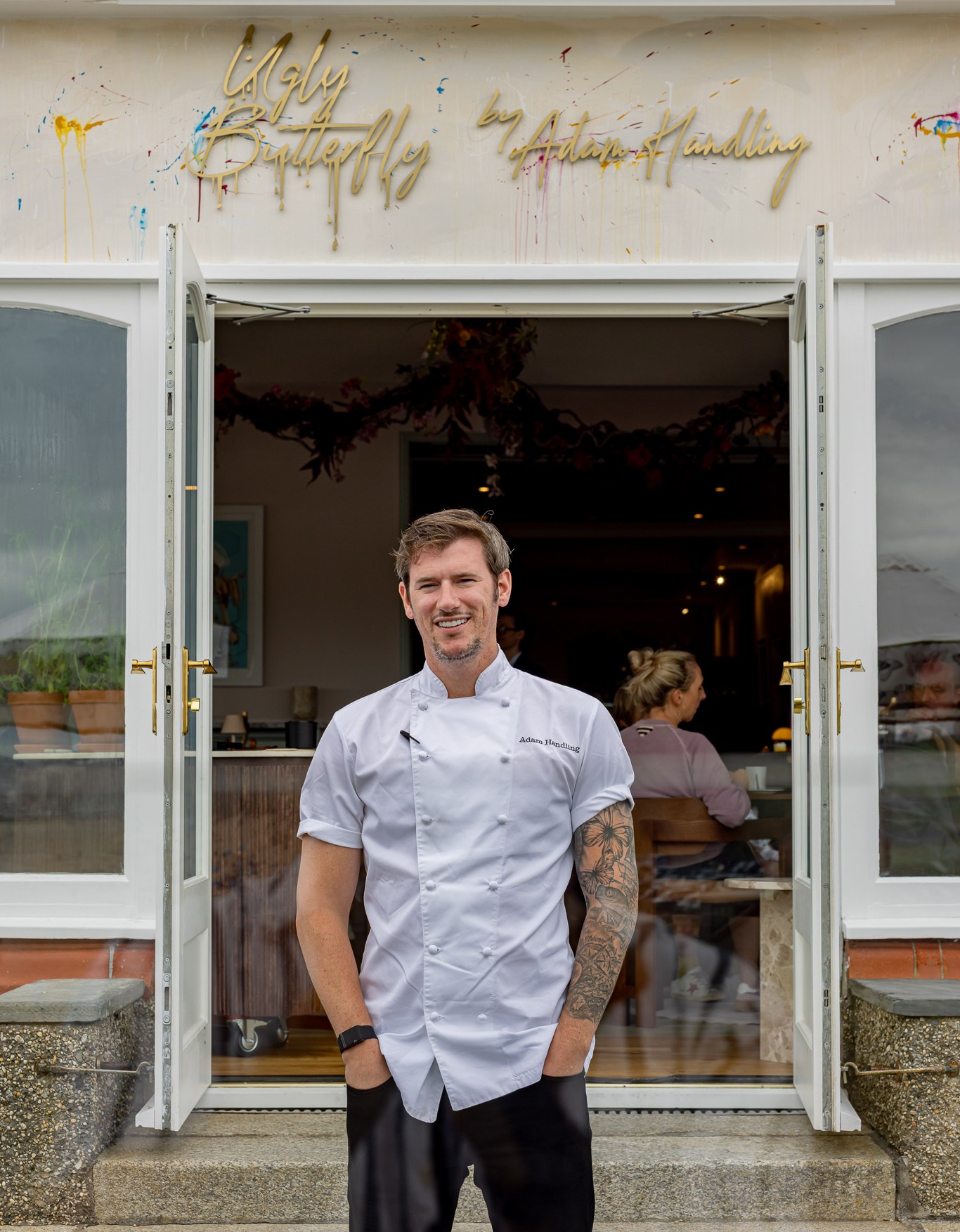 Adam Handling at his restaurant Ugly Butterfly.