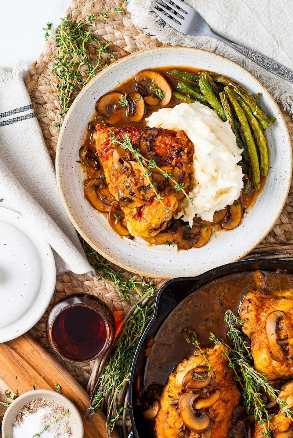 Chicken Thigh Marsala - Photo Credit: xoxoBella.