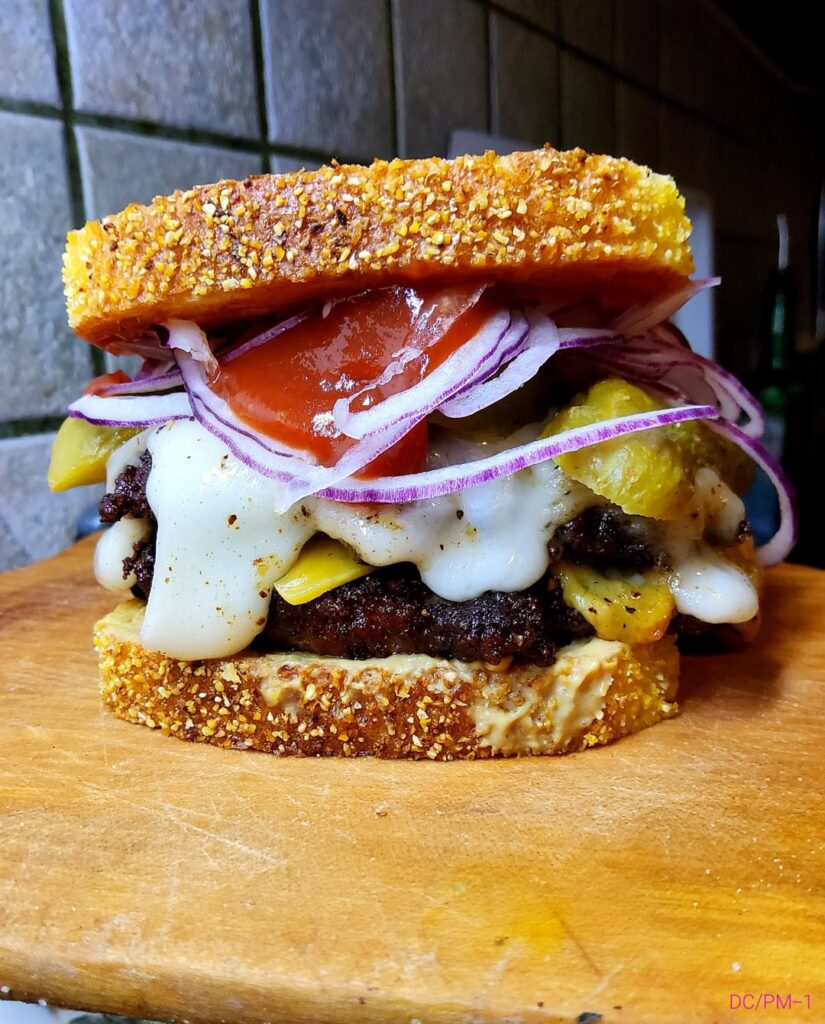 A cheeseburger disguised as a patty melt