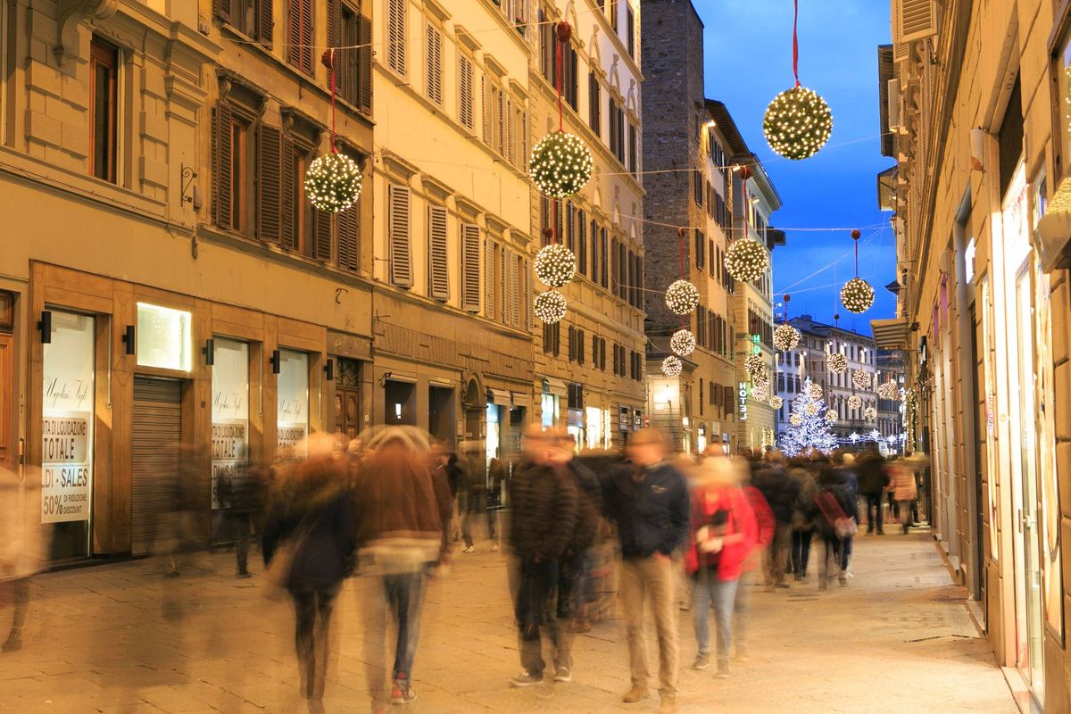 Florence during winter holiday