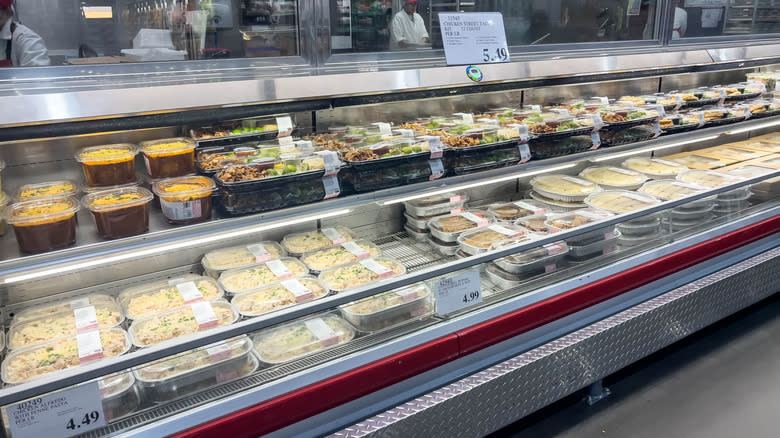 selection of prepared food at Costco