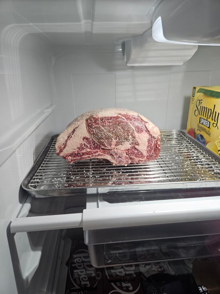 Valentine's Day smoked Prime Rib