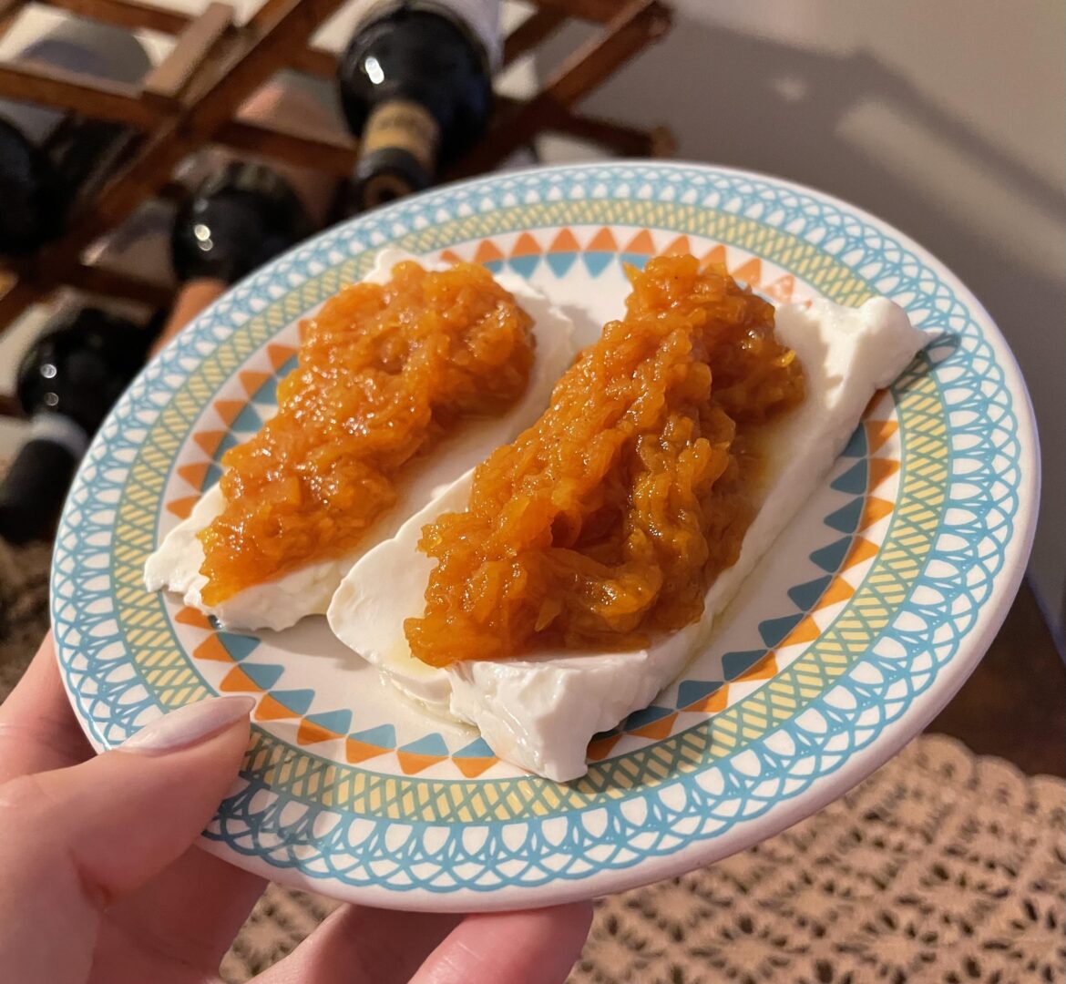 Another Brazilian dessert: doce de abóbora (squash compote)