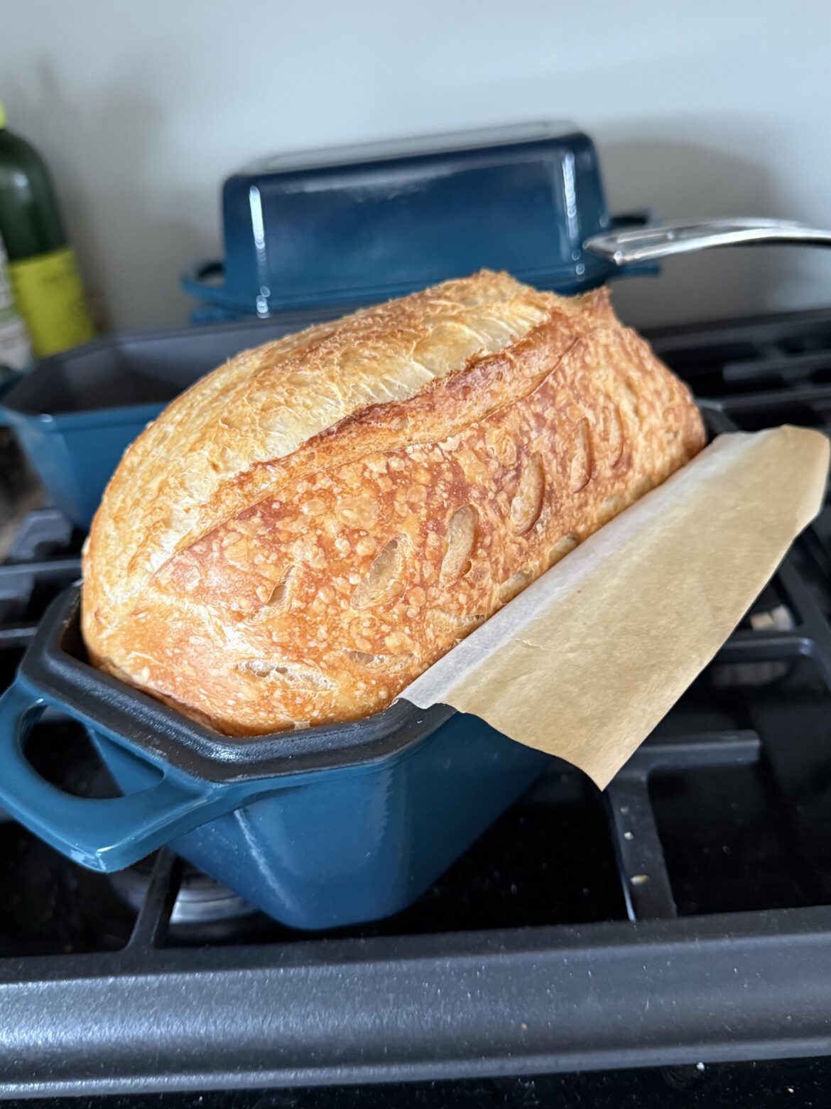 Fist time using my new loaf pan and it produced my best loaf so far! Fist time using my new loaf pan and it produced my best loaf so far!