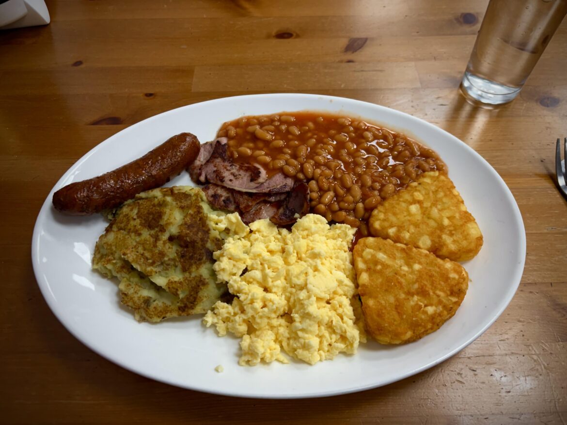 Local cafe I've been putting off was better than I expected. £9.50 South London. Tea and toast not pictured