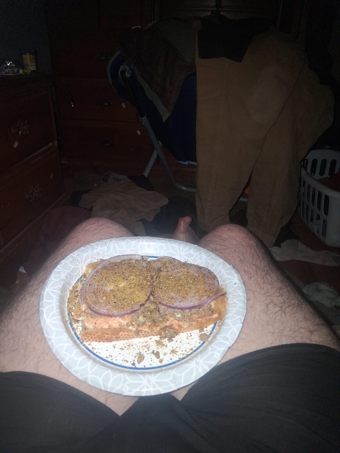 Sourdough guy here. Reel drunk tonight. We have garlic Sourdough, mayo..., bean dip, ground deer, ham and egg carnivore thing I made, raw purp, danos cheesoning l, saltpeppa