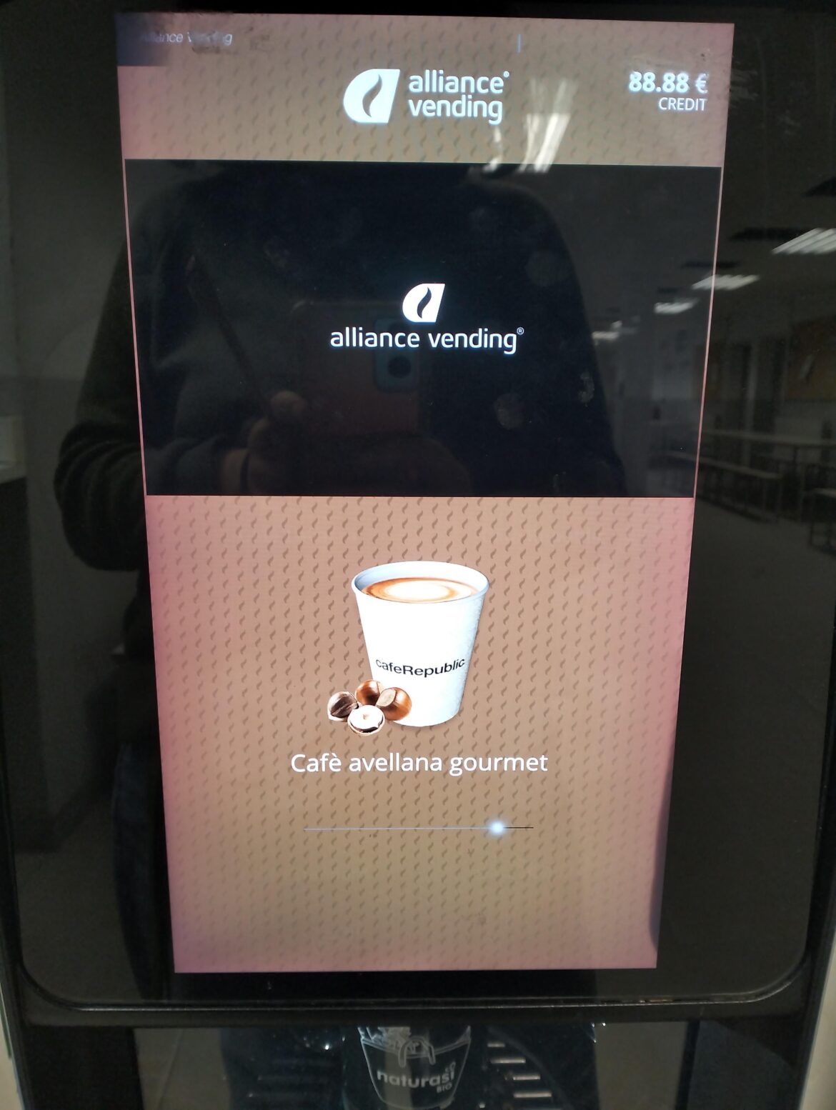 Café avellana vending
