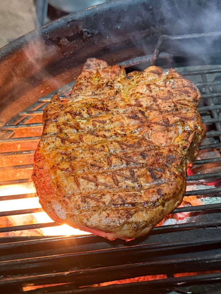 Grilled pork chops