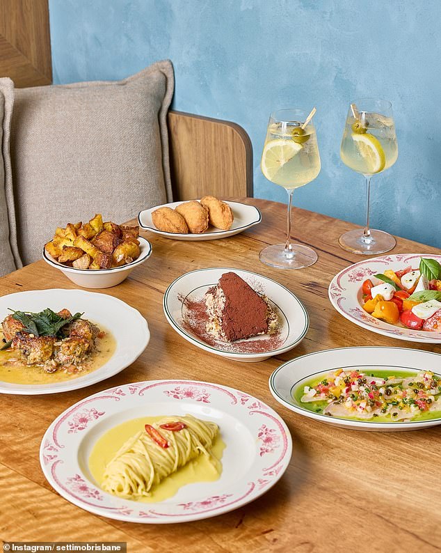 Settimo's Amalfi-inspired menu featured pastas and seafood