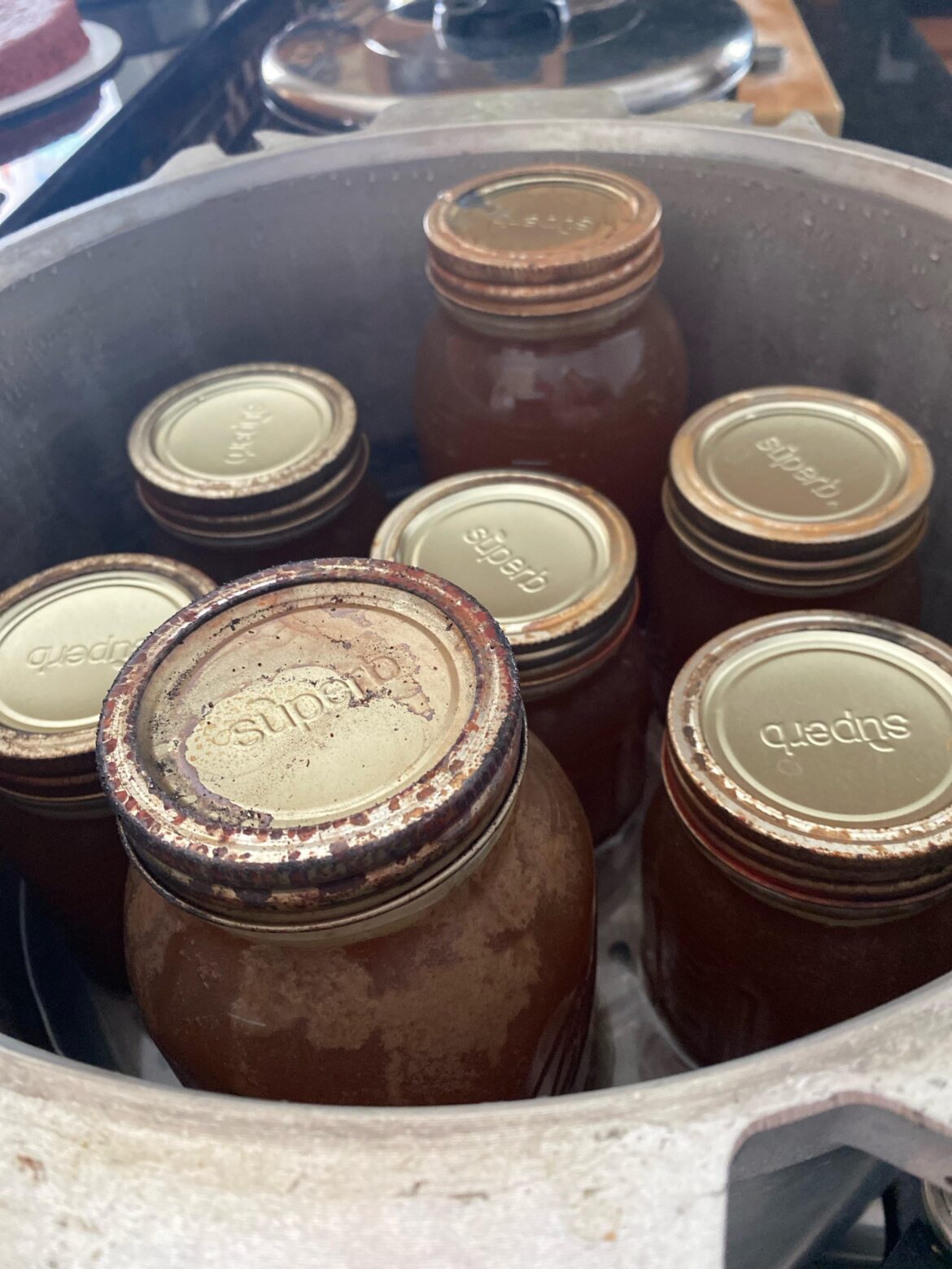 Why do my rings rust in the pressure canner?