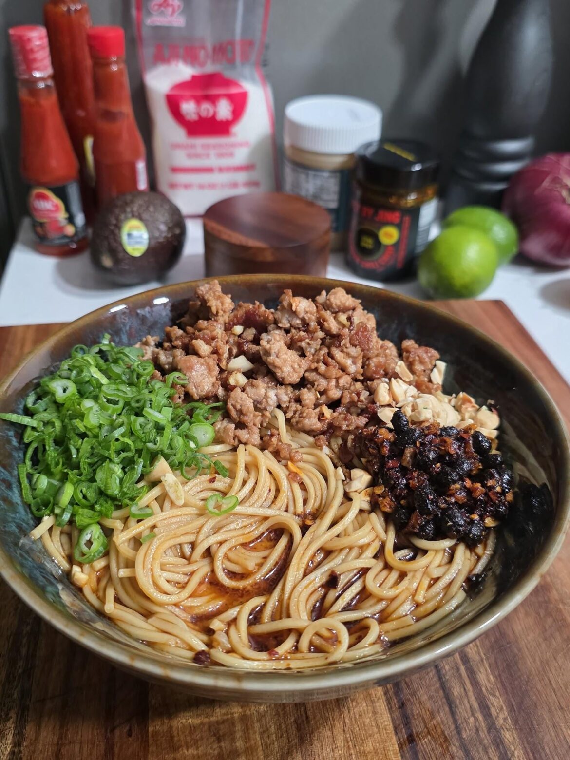 Sichuan Chile Garlic Pork Noodles