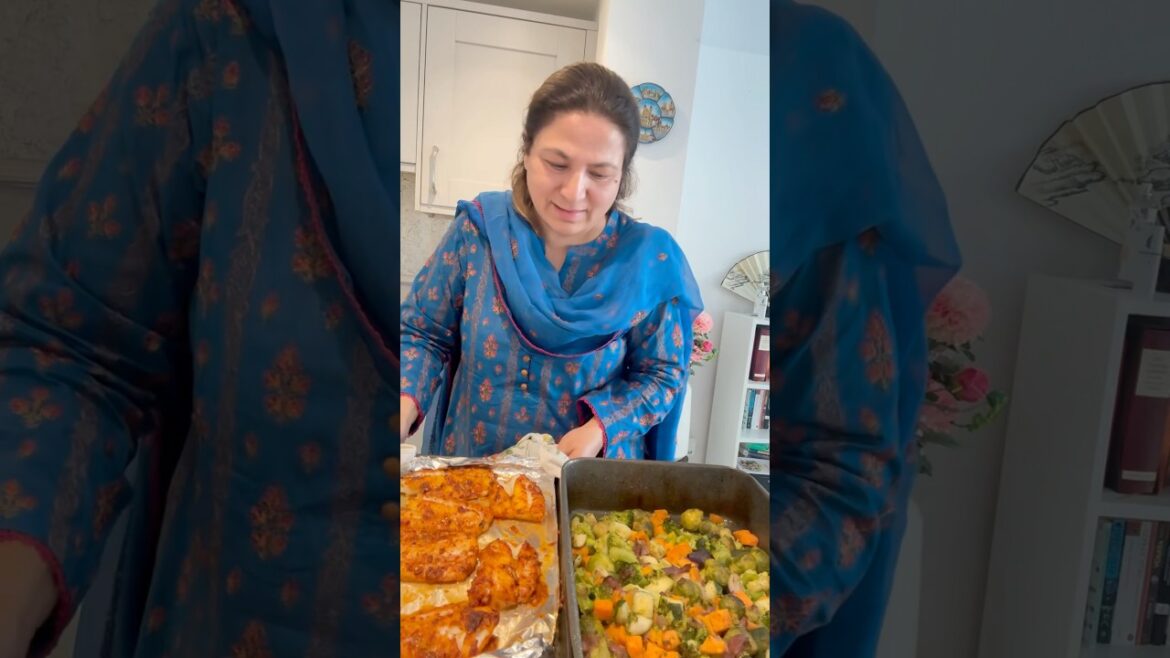 Fish masla with grilled vegetable #fish #heslthymeal