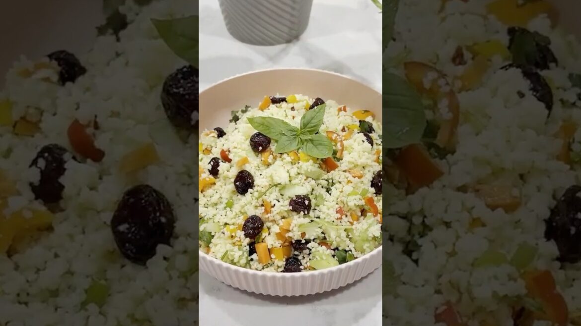 Healthy Couscous Salad! #couscous #salad #diet