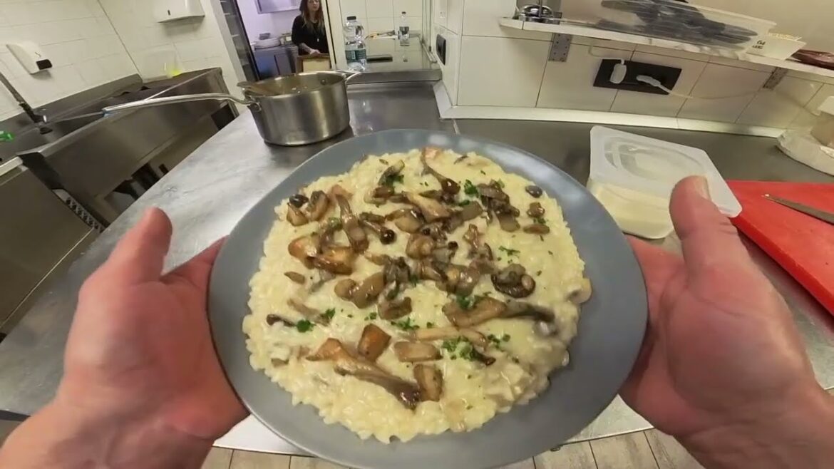Mushroom Risotto Recipe | Creamy Italian Restaurant Style