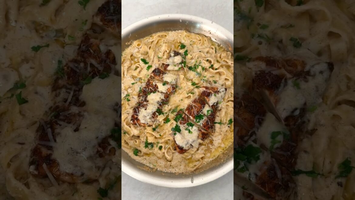 The Best Chicken Fettuccine Alfredo Pasta