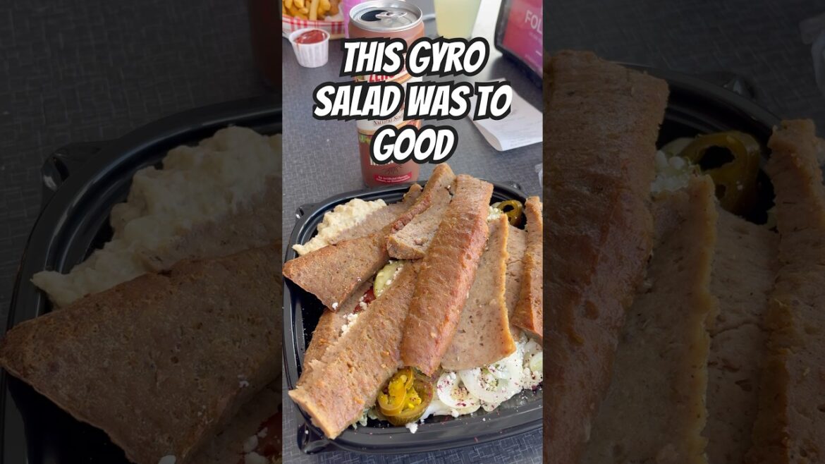 This Gyro Salad Was To Good #food #foodie #gyro #fyp