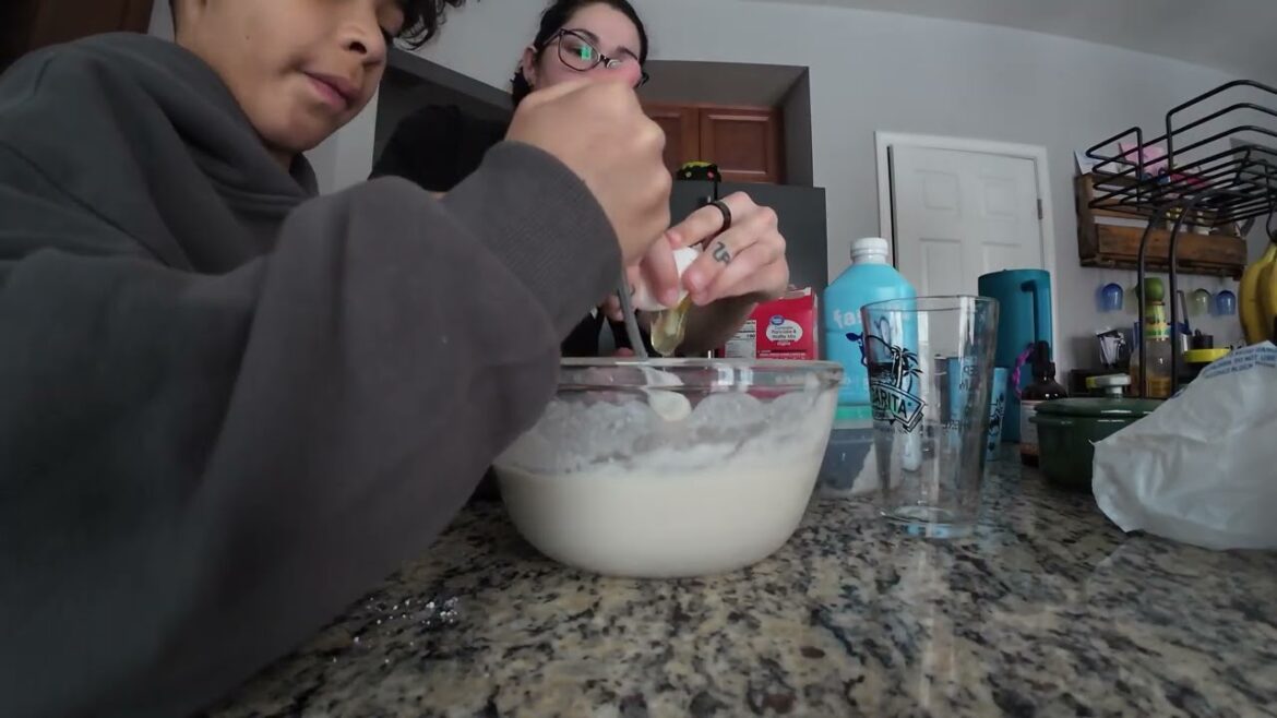 Cooking with Bec -  Blueberry Sausage Pancake Casserole