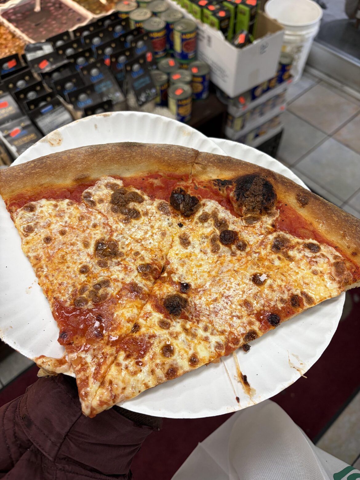 Two Cheese Slices from Rosario’s in Astoria - an underrated contender for best slice in the City