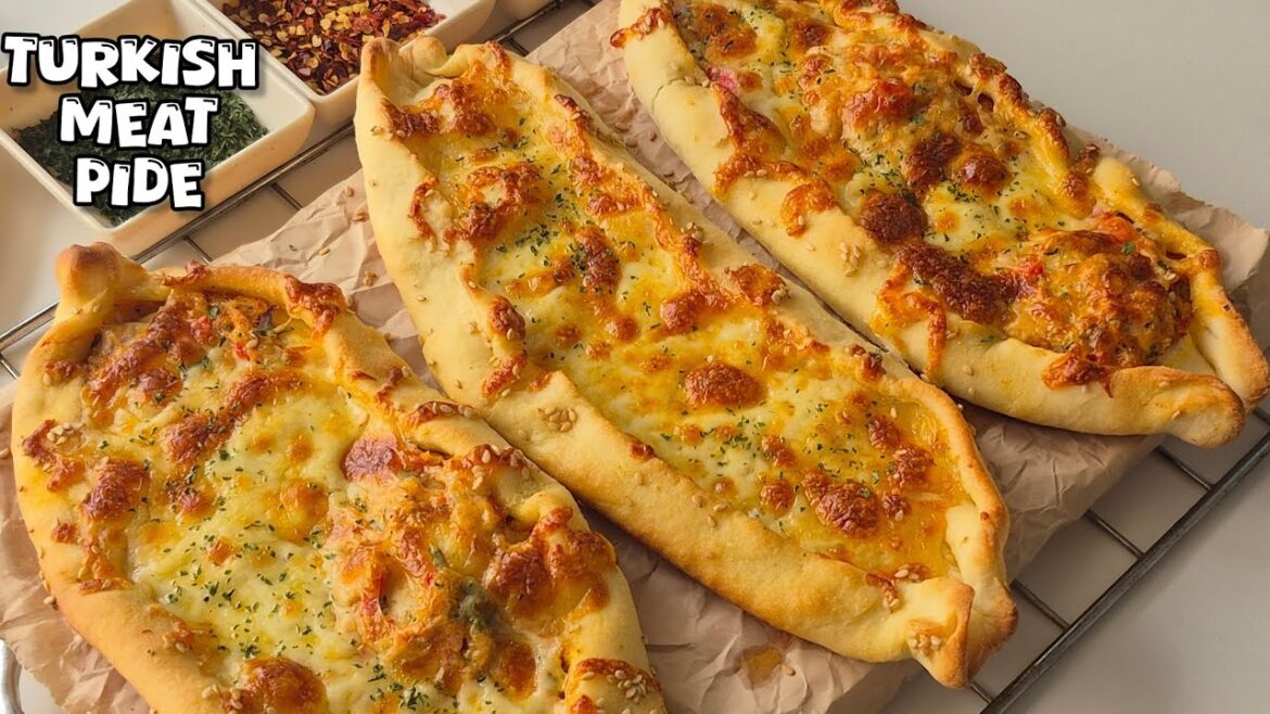 Kıymalı Pide Recipe | Turkish Minced Meat Pide in OTG