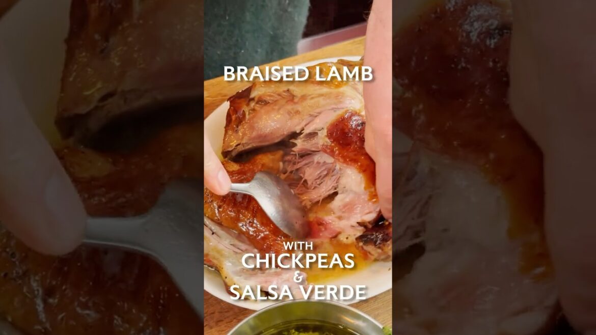 Braised Lamb, Chickpeas & Salsa Verde