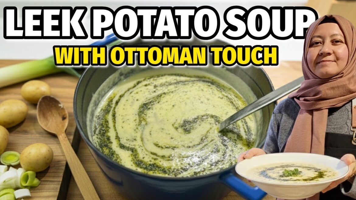 Ottoman-Inspired Leek, Potato Soup With Yogurt Sauce & Bone broth