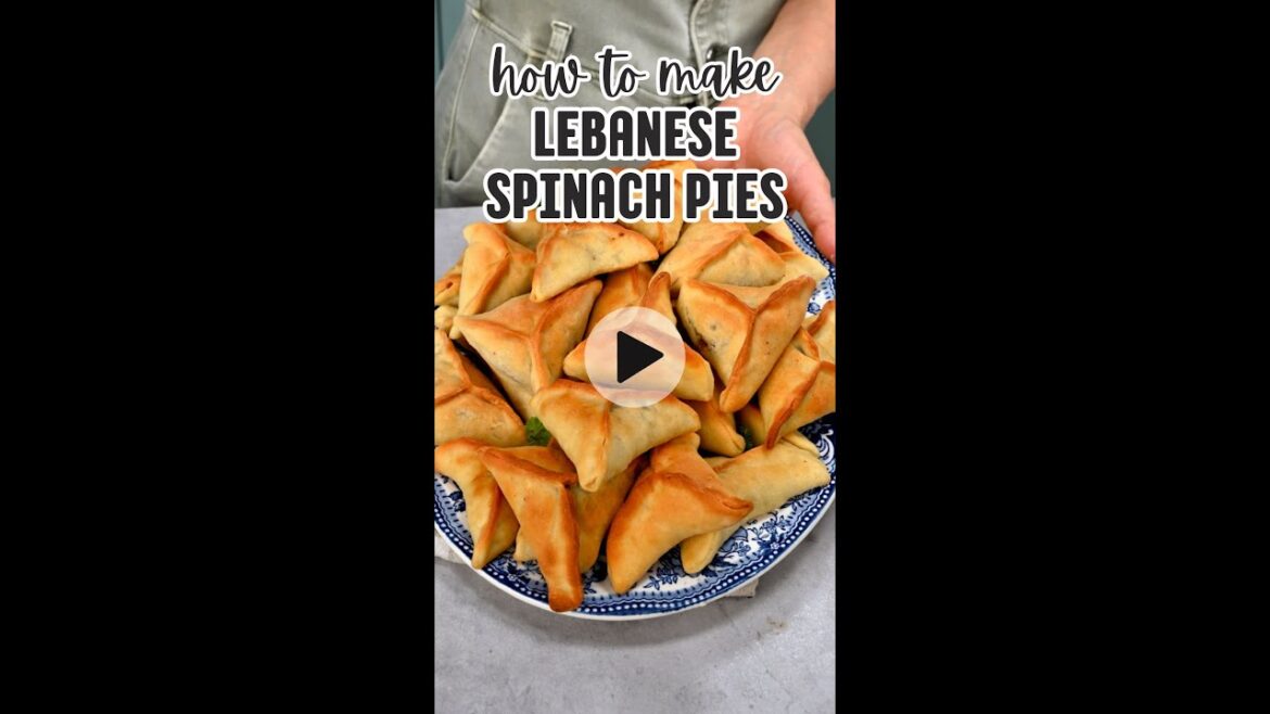 Spinach Fatayer (Lebanese Spinach Pies)