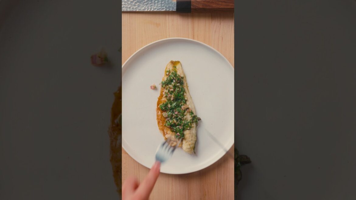 Branzino with Shishito Pepper Chimichurri