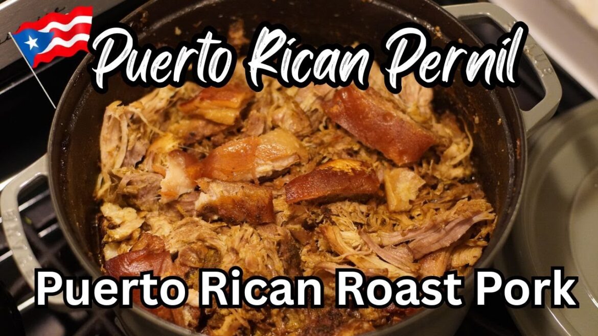 Puerto Rican Pernil with That Golden Cuerito Everyone Fights Over