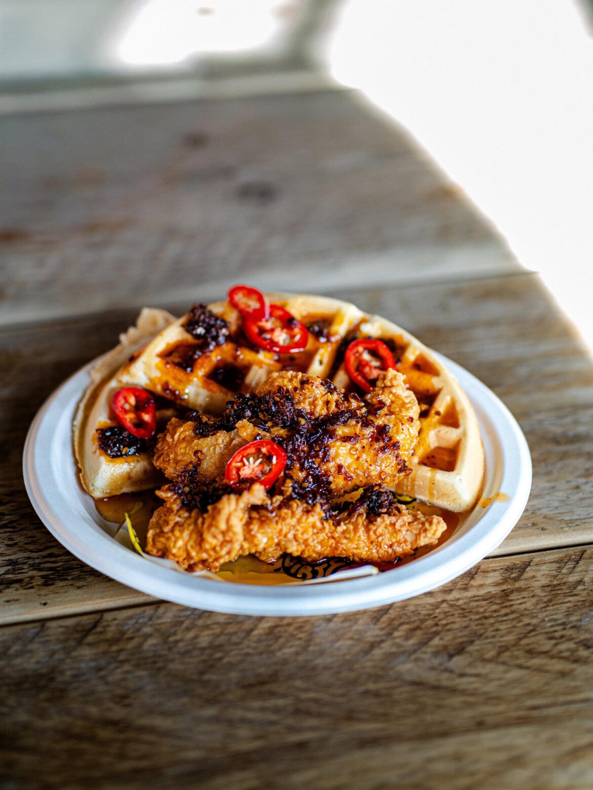 Hot Honey Chicken & Waffles