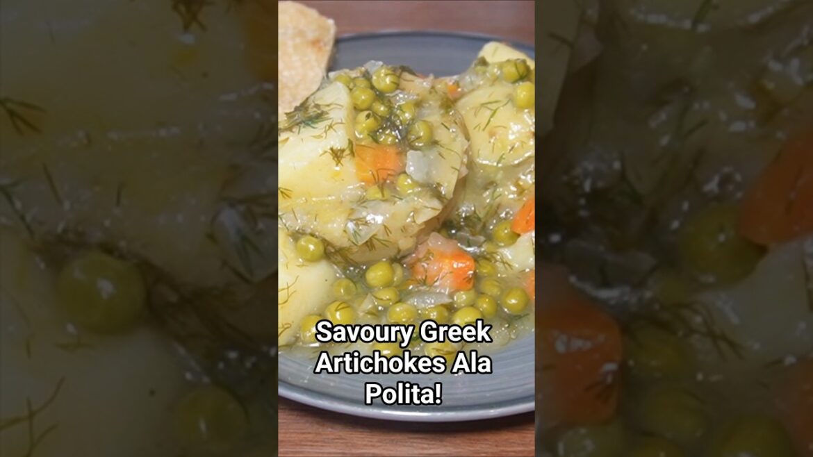 Easy & Savoury Greek Artichokes Ala Polita ((Αγκινάρες Αλά Πολίτα) #greece #recipe #greek #food