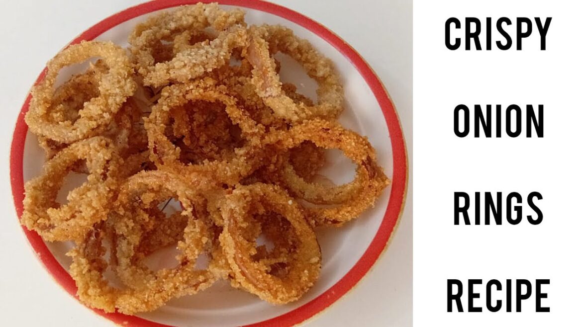 Onion rings recipe | Crispy & crunchy onion rings | Quick & easy snack | 5 minutes recipe #food