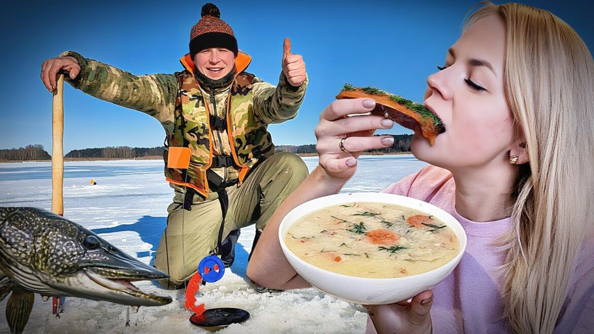 ЗИМНЯЯ РЫБАЛКА НА ЖЕРЛИЦЫ И ПРЕДАТЕЛЬСТВО.  КАК ПРИГОТОВИТЬ ЩУЧЬЮ ИКРУ И ДОМАШНИЙ ХОЛОДЕЦ.