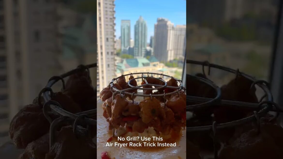 Air Fryer Rack Hack Juiciest Chicken Kebab Ever #shorts #trending #airfryer #viralreels #viralshort