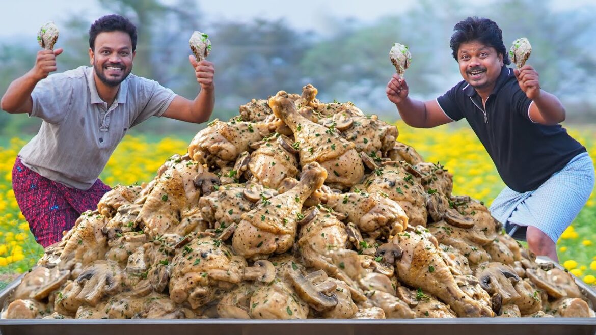 Juicy mushroom chicken | Mushroom Chicken | Creamy mushroom chicken | Grandpa Kitchen
