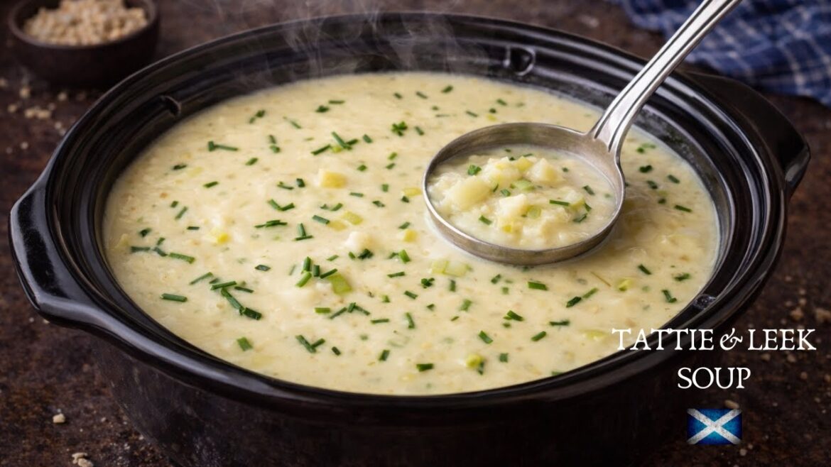 Tattie & Leek Soup | Classic Potato & Leek Soup in the Crock pot | Slow Cooker Recipe